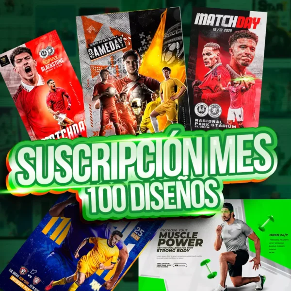 Suscripción mes 100 diseños