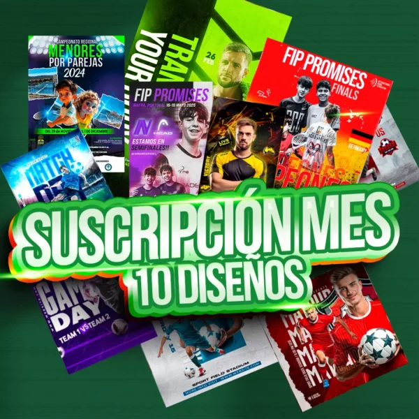 Suscripción mes 10 diseños